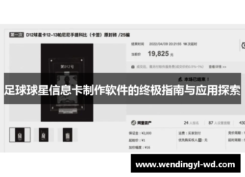 足球球星信息卡制作软件的终极指南与应用探索