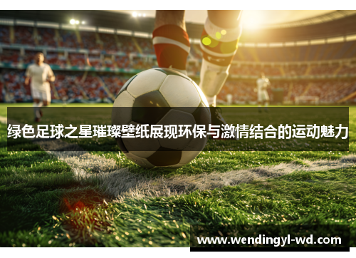 绿色足球之星璀璨壁纸展现环保与激情结合的运动魅力